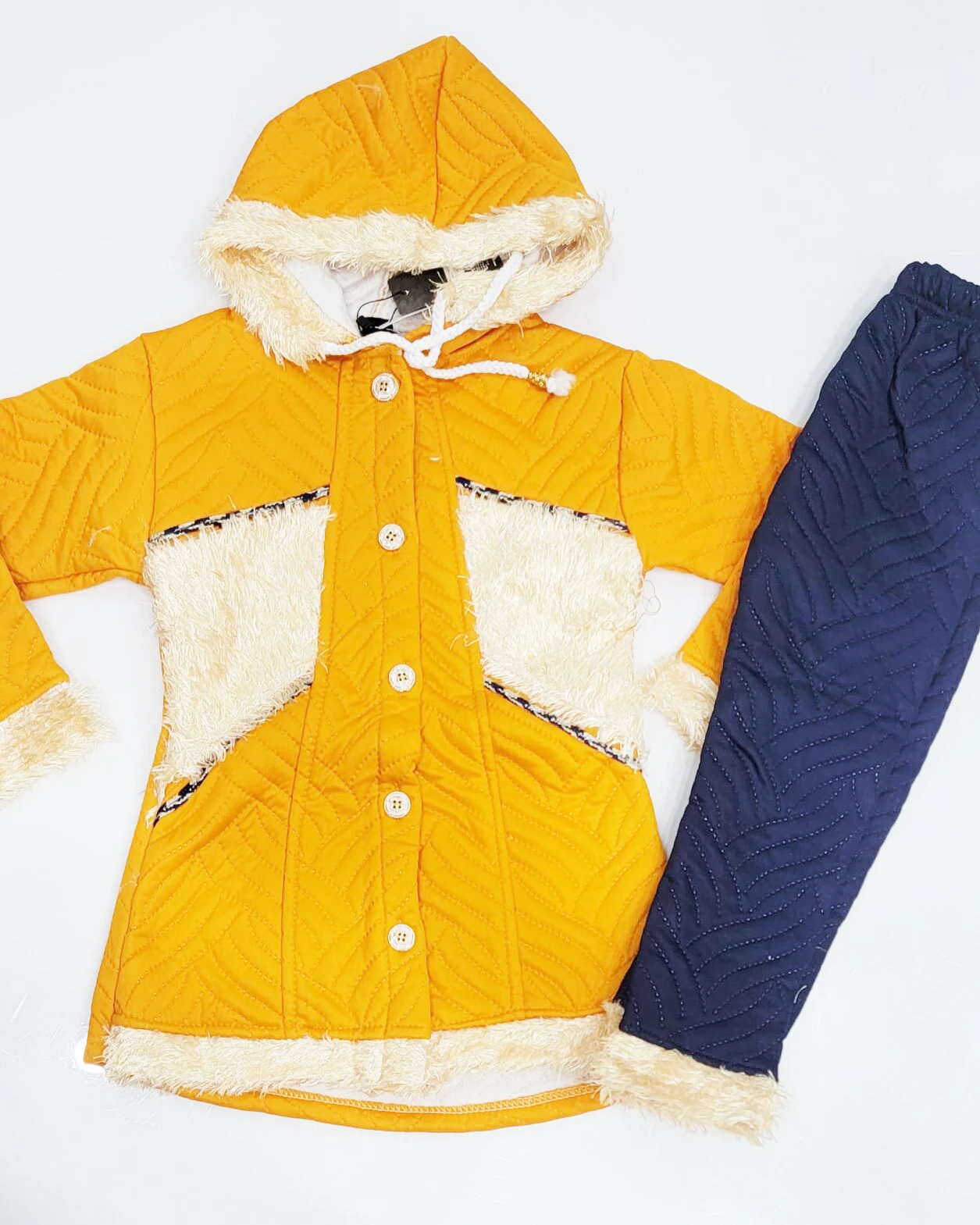 Wool Hoodie And Trouser Set